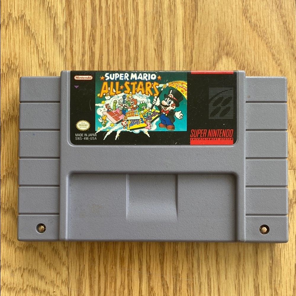Nintendo Super Mario All-Stars Cartridge Super Nintendo SNES